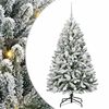 vidaXL Sapin de No&euml;l artificiel 120 cm 150 LED Blanc chaud