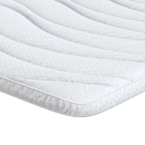 vidaXL Surmatelas Blanc 80 x 200 cm Tissu en Tricot