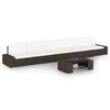 vidaXL Salon de jardin 6 pcs avec coussins Marron R&eacute;sine tress&eacute;e