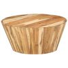 vidaXL Table basse &Oslash;65x31 cm Bois d'acacia solide