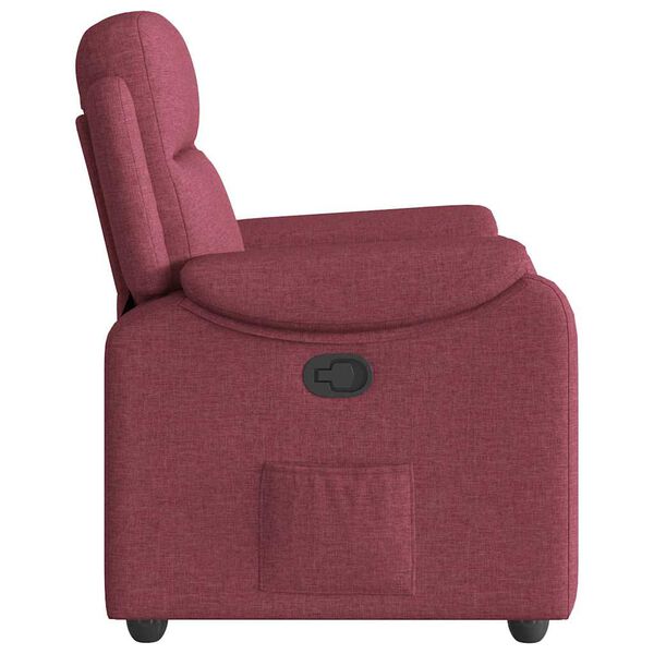 vidaXL Fauteuil inclinable Rouge bordeaux Tissu