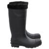 vidaXL Bottes de pluie avec chaussettes amovibles noir taille 43 PVC