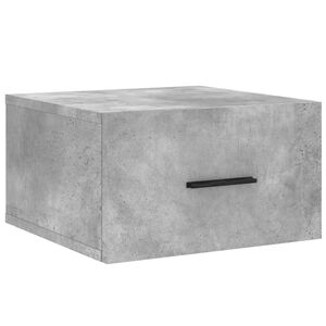 vidaXL Table de chevet murale gris b&eacute;ton 35x35x20 cm