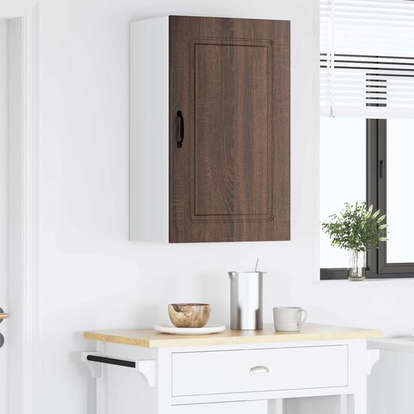 vidaXL Armoire de cuisine Kalmar Ch&ecirc;ne brun 50 x 31 x 80 cm