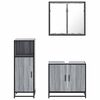 vidaXL Ensemble de meubles de salle de bain 3 pcs Sonoma gris