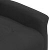 vidaXL Fauteuil de massage Noir Tissu microfibre