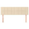 vidaXL Têtes de lit 2 pcs Crème 72x5x78/88 cm Tissu