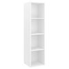 vidaXL Ensemble de meuble TV 3 pcs Blanc Bois d'ing&eacute;nierie