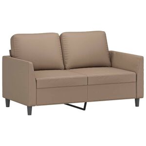 vidaXL Canap&eacute; &agrave; 2 places Cappuccino 120 cm Similicuir