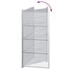 vidaXL Porte de Jardin Argent&eacute; 96 x 200 cm Acier inoxydable
