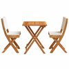 vidaXL Ensemble bistrot 3 pcs Huile Naturelle Bois d'Acacia Massif