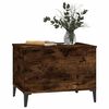 vidaXL Table basse Chêne fumé 60x44,5x45 cm Bois d'ingénierie