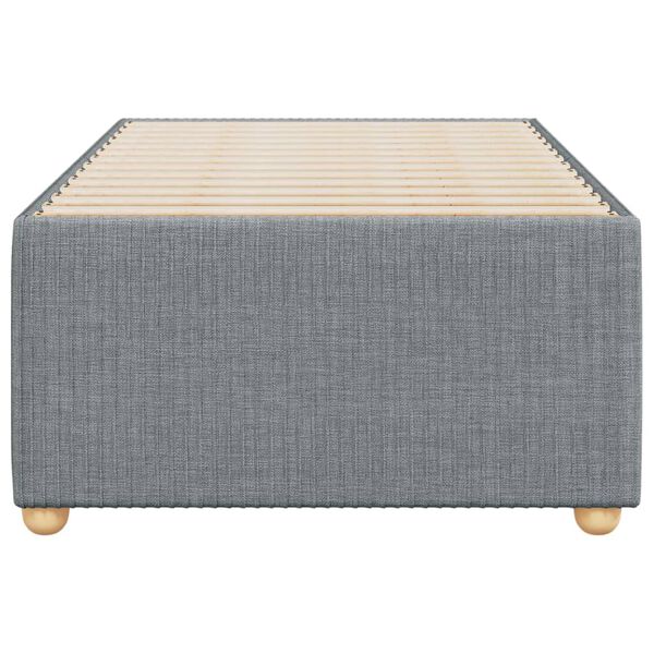 vidaXL Cadre de lit sans matelas gris clair 90x200 cm tissu