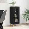 vidaXL Buffet Ch&ecirc;ne noir 34,5 x 32,5 x 90 cm Bois d'ing&eacute;nierie
