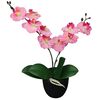 vidaXL Plante artificielle avec pot Orchid&eacute;e 30 cm Rose