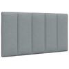 vidaXL Cadre de lit sans matelas Hanko gris clair 80x200 cm tissu