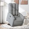 vidaXL Fauteuil inclinable &eacute;lectrique gris clair tissu