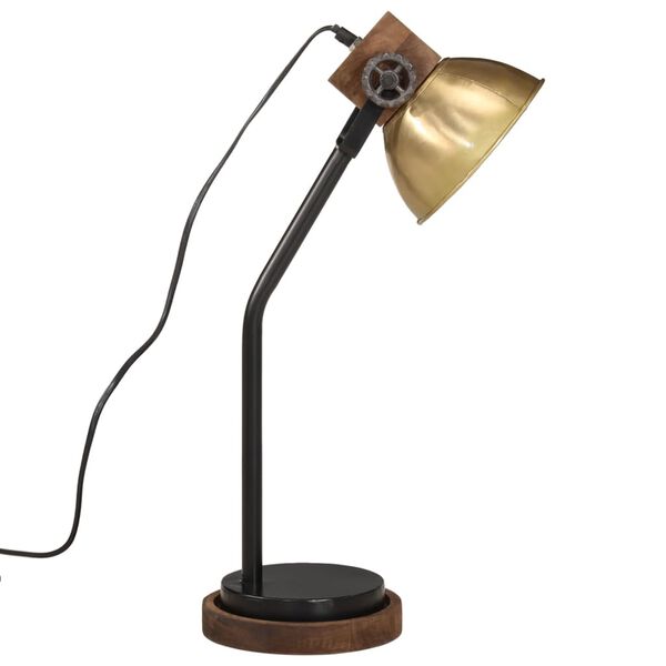 vidaXL Lampe de bureau 25 W laiton antique 18x18x60 cm E27