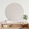 vidaXL Miroir mural Argenté Ø 60 cm Rond