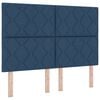 vidaXL T&ecirc;te de lit LED Gris clair 144 cm tissu