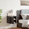 vidaXL Armoire murale Noir 31,5x30x30 cm Bois de pin massif