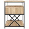 vidaXL Tables de chevet 2 pcs ch&ecirc;ne sonoma 40x42x55 cm bois ing&eacute;nierie