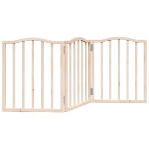 vidaXL Barri&egrave;re pour chien pliable 3 panneaux 150 cm bois de peuplier