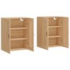 vidaXL Armoires murales 2 pcs ch&ecirc;ne sonoma bois d'ing&eacute;nierie