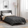 vidaXL Duvet d'hiver Anthracite et Taupe 220 x 140 cm Microfibre