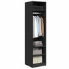 vidaXL Armoire Ch&ecirc;ne noir 50 x 50 x 200 cm Bois d'ing&eacute;nierie