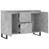 vidaXL Buffet gris béton 101,5x35x70 cm bois d'ingénierie