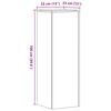 vidaXL Support pour plantes ch&ecirc;ne sonoma 33x33x100cm bois d'ing&eacute;nierie