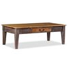 vidaXL Table basse Bois massif Vintage 118x60x40 cm