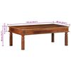 vidaXL Table basse 110x60x40 cm bois massif d'acacia