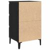 vidaXL Cabinet de chevet Ch&ecirc;ne noir 40 x 35 x 69 cm Bois d'ing&eacute;nierie