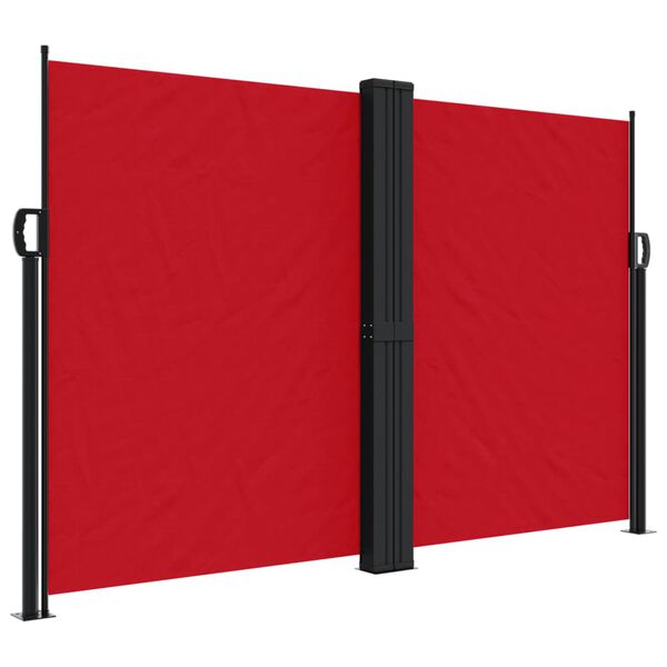 vidaXL Auvent lat&eacute;ral r&eacute;tractable rouge 160x1000 cm
