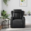 vidaXL Fauteuil de massage inclinable Noir Similicuir