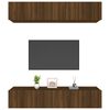 vidaXL Meubles TV 4 pcs ch&ecirc;ne marron 80x30x30 cm bois ing&eacute;nierie