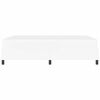 vidaXL Cadre de lit avec matelas Blanc 140 x 190 cm tissu