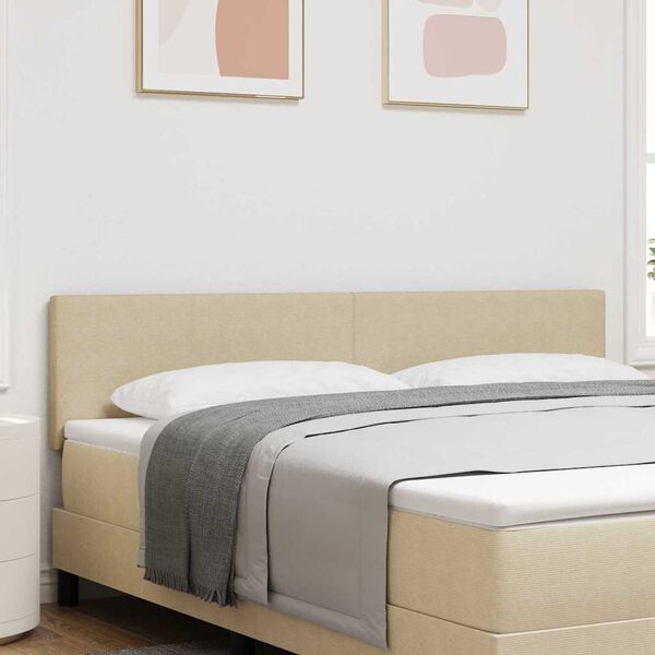 vidaXL T&ecirc;te de lit LED avec t&ecirc;te de lit Vert gris 180 cm Polyester