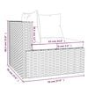 vidaXL Salon de jardin 7 pcs avec coussins R&eacute;sine tress&eacute;e Gris