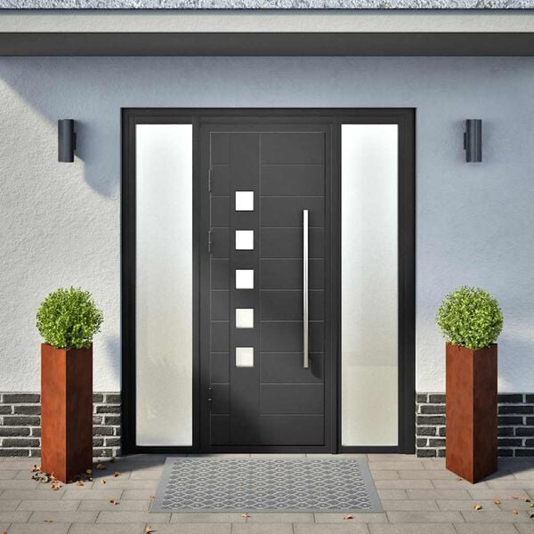 vidaXL Jardini&egrave;res 2 pcs triangulaire acier r&eacute;sistant aux intemp&eacute;ries