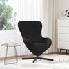 vidaXL Fauteuil &oelig;uf Noir 63 x 73 x 90 cm Velours