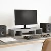 vidaXL Support de moniteur r&eacute;glable sonoma gris bois d'ing&eacute;nierie