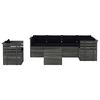 vidaXL Salon palette de jardin 7 pcs avec coussins Bois de pin massif