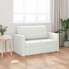vidaXL Canap&eacute;-Lit 110cm Blanc Simili cuir