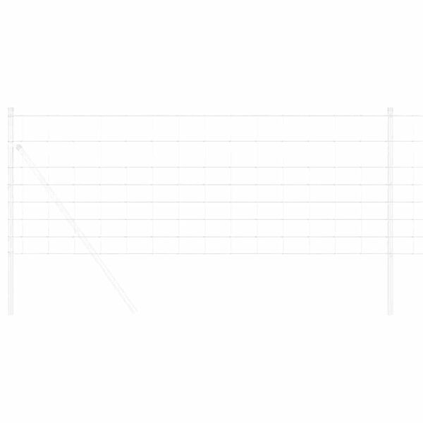 vidaXL Cl&ocirc;ture de prairie Argent&eacute; 50 x 0,8 m Acier galvanis&eacute;