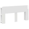 vidaXL Cabinet de T&ecirc;te de Lit Blanc brillant Bois d'ing&eacute;nierie
