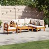 vidaXL Salon de jardin avec coussins 5 pcs Bois d'acacia solide