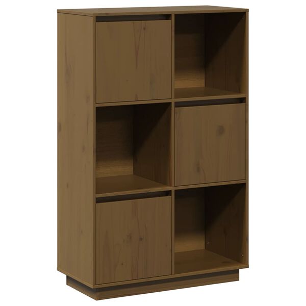 vidaXL Buffet Marron miel 74x35x117 cm Bois massif de pin